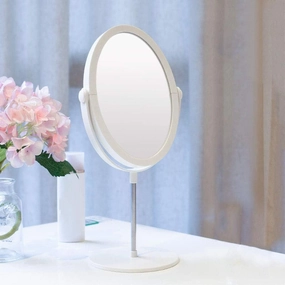 Makeup Mirror Makeup Mirror, Double- Sided Makeup Mirror/Vanity Mirror/Princess Mirror, Dormitory Student Desktop Portable Small Round Mirror
