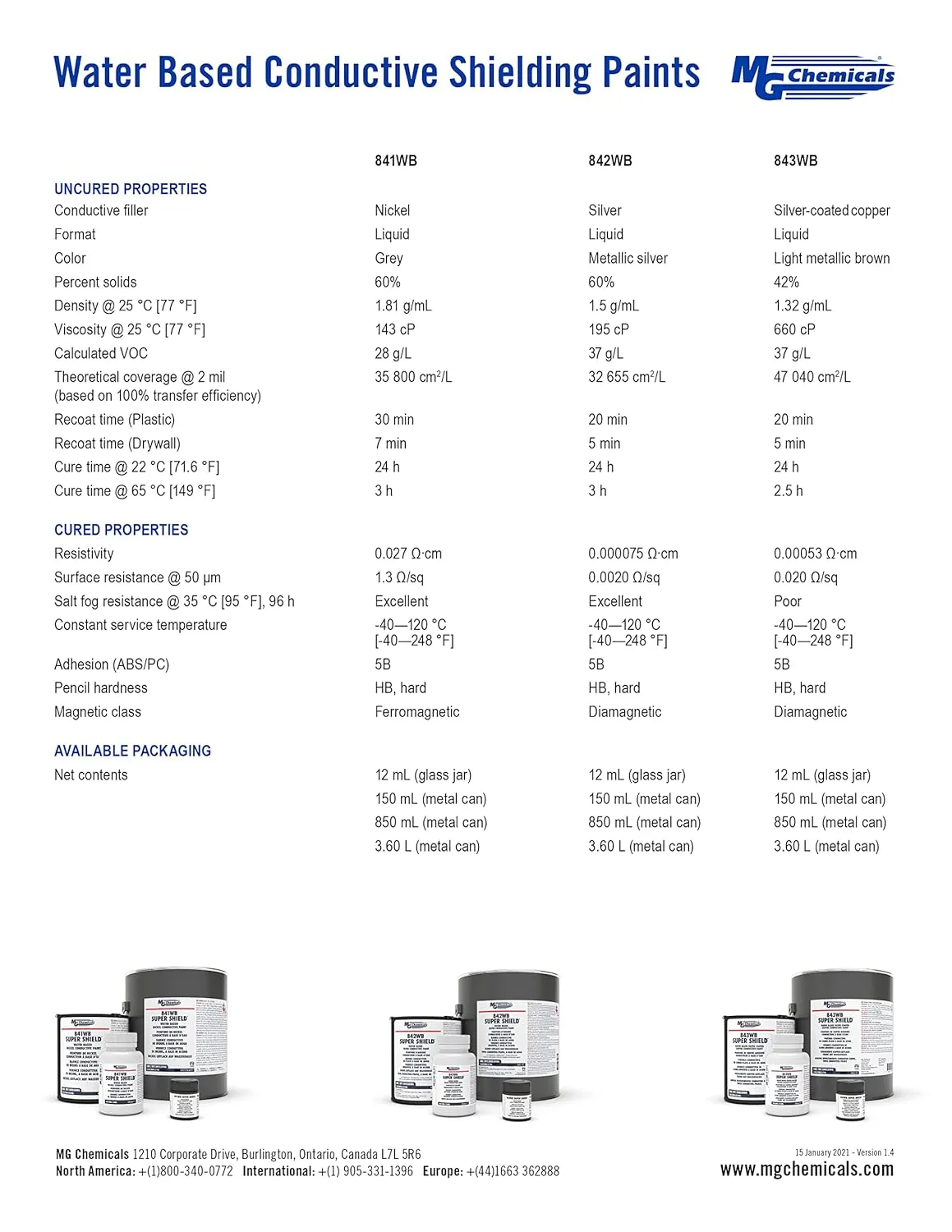 MG Chemicals 843WB-15ML Super Shield Water Based Silver Coated CopperConductive Print, light metallic brown