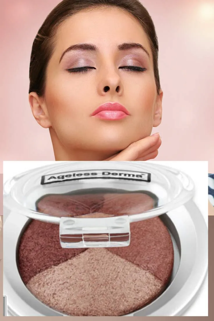 Mineral Makeup Baked Eyeshadow trio (Aqua)-Vegan Eye Shadow