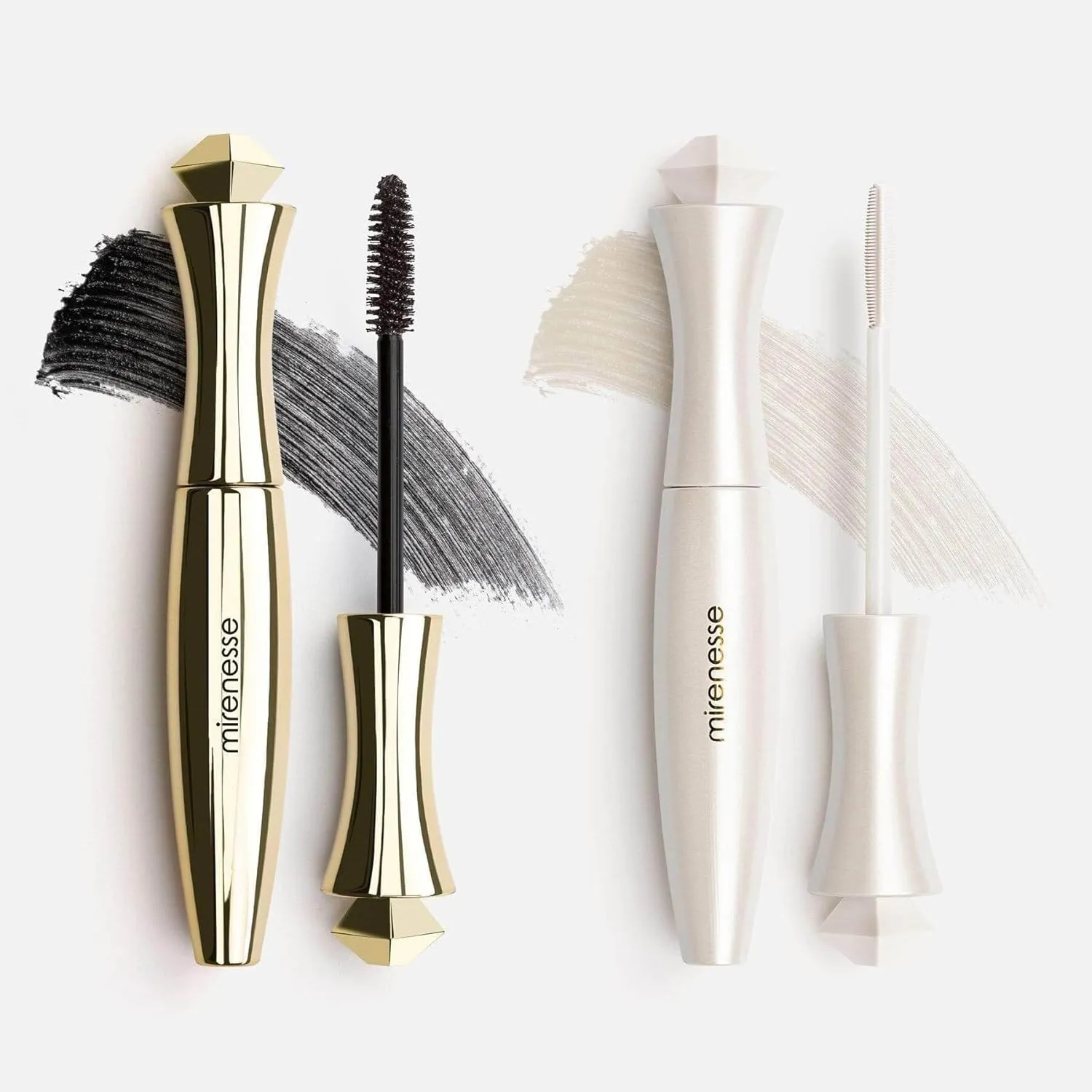 Mirenesse 4D Mega Volume Lash Primer   Super Volume Mascara Duo - Black - Curl Enhancing