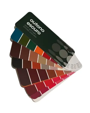 Multilingual Deep Autumn Palette Color Fan by Studio Immagine, Personalized Color Guide for Cost Saving, Smart Shopping, Outfit & Wardrobe Planning; Outono Escuro/Otono Oscuro