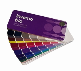 Multilingual Cool Winter Palette Color Fan by Studio Immagine, Personalized Color Guide for Cost Saving, Smart Shopping, Outfit & Wardrobe Planning; Inverno Frio/Invierno Frio