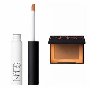 Nars Tinted Smudge Proof Eyeshadow Base Medium Dark 0.28oz / 8g (Full Size)   Laguna Bronzer (Mini Size)