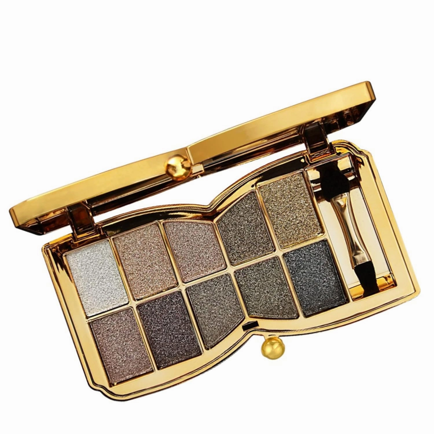 NEW 10 Colors Sparkle Shimmer Eyeshadow Palette - Glitter Eye Shadow, Gold Glitter Eyeshadow, Sparkly Eye Shadows, Sparkle Eyeshadow Palette (04)