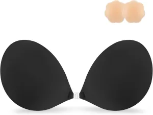 Niidor Adhesive Strapless Bra for Women Sticky Invisible Push up Silicone Bra for Backless Dress 2025 Upgraded Clasp Bras