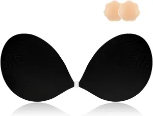 Niidor Adhesive Strapless Bra for Women Sticky Invisible Push up Silicone Bra for Backless Dress 2025 Upgraded Clasp Bras