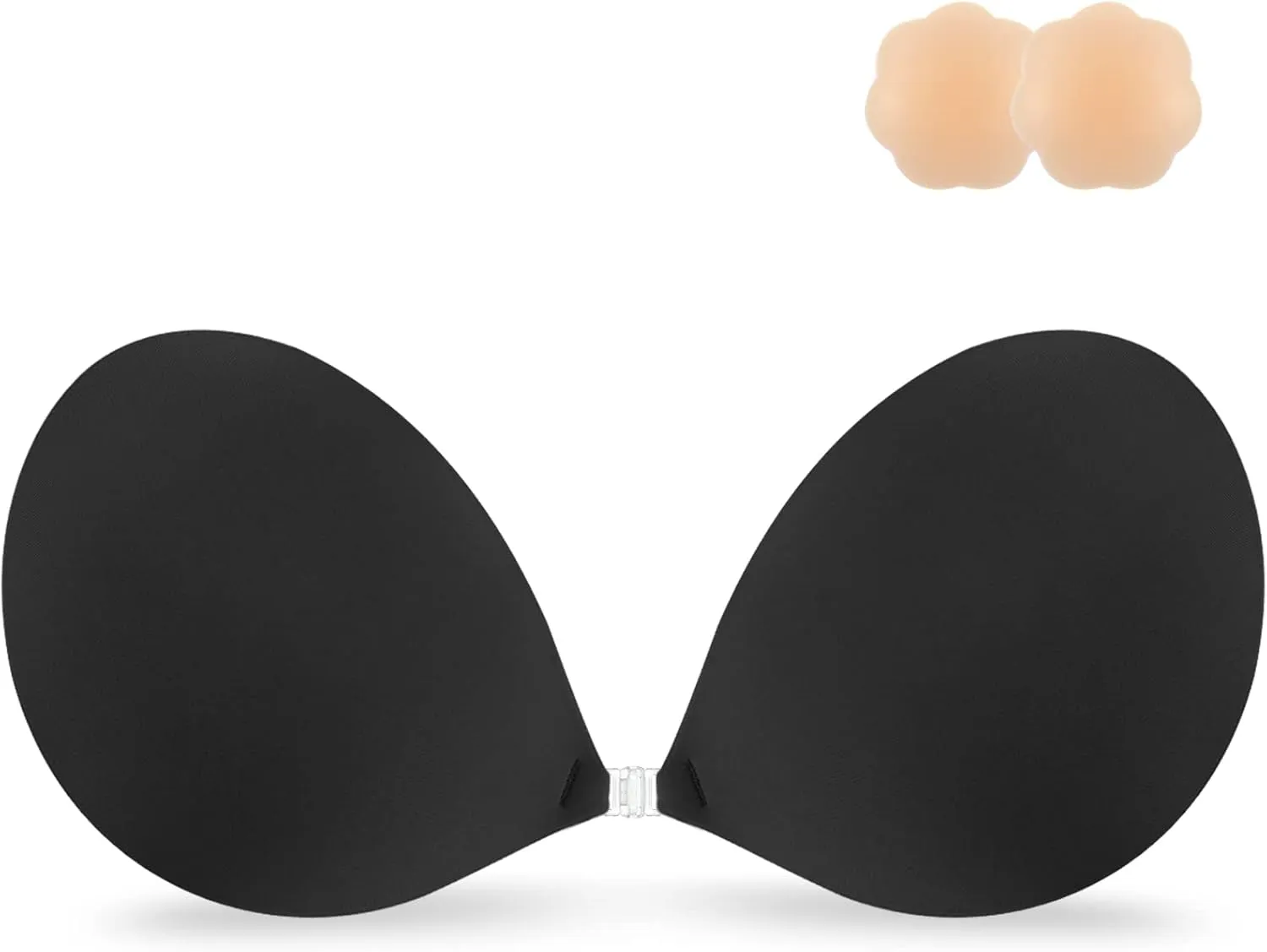 Niidor Adhesive Strapless Bra for Women Sticky Invisible Push up Silicone Bra for Backless Dress 2025 Upgraded Clasp Bras