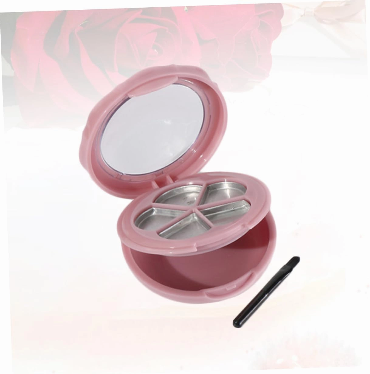 NOLITOY 3pcs Empty Eyeshadow Compact with Mirror Five Lipstick Box for Blush Powder and Foundation Storage Makeup Organizer for Clean and Tidy Tables