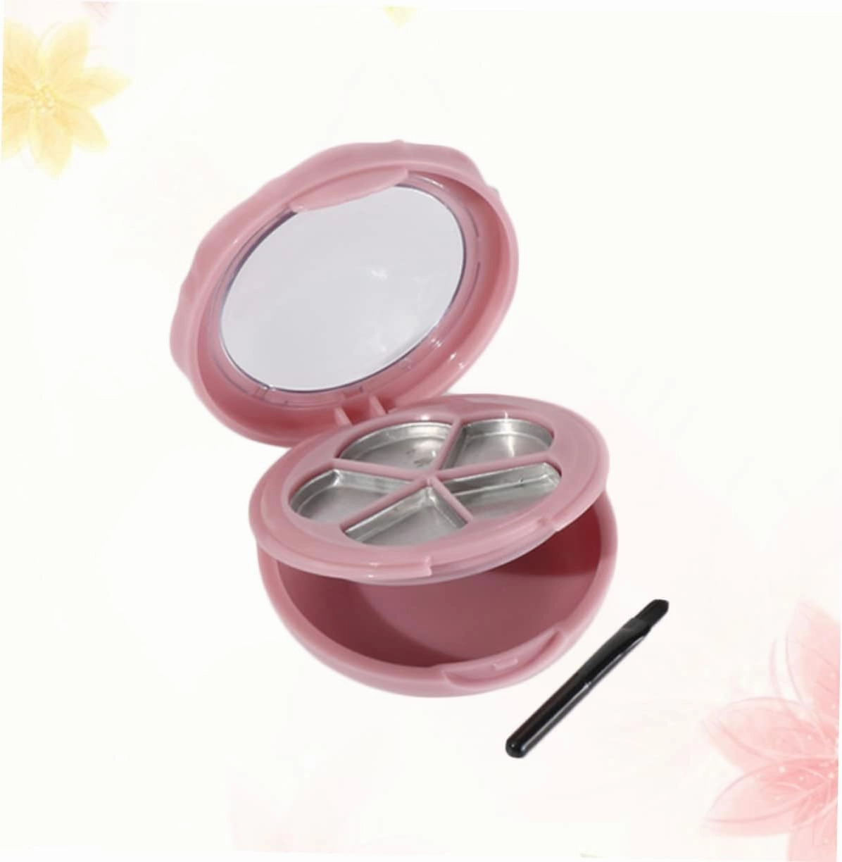 NOLITOY 3pcs Empty Eyeshadow Compact with Mirror Five Lipstick Box for Blush Powder and Foundation Storage Makeup Organizer for Clean and Tidy Tables