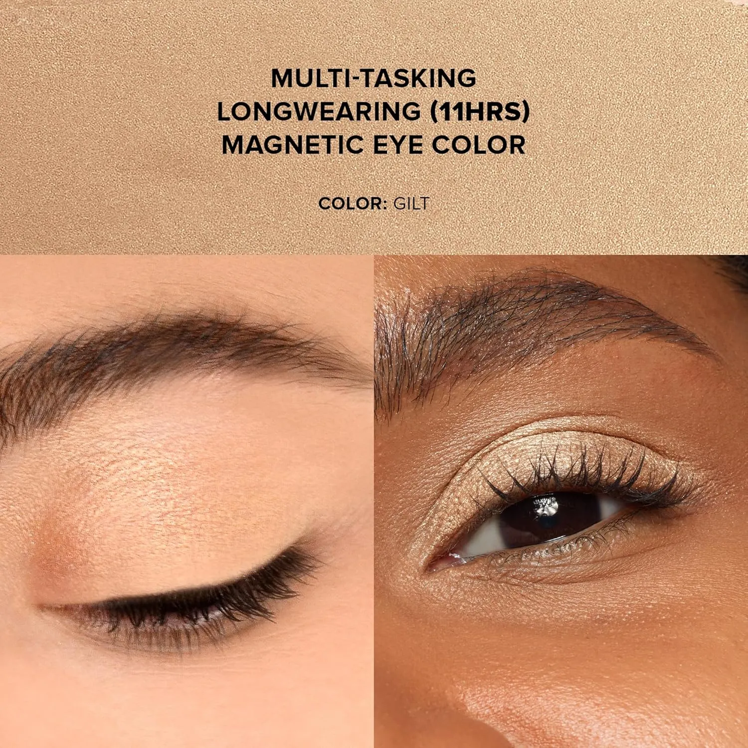 Nudestix Magnetic Luminous Eye Color Pencil, Eyeshadow   Eyeliner   Eyelid Primer   Highlighter Stick, Satin Finish Cream Makeup, Long Lasting, Waterproof
