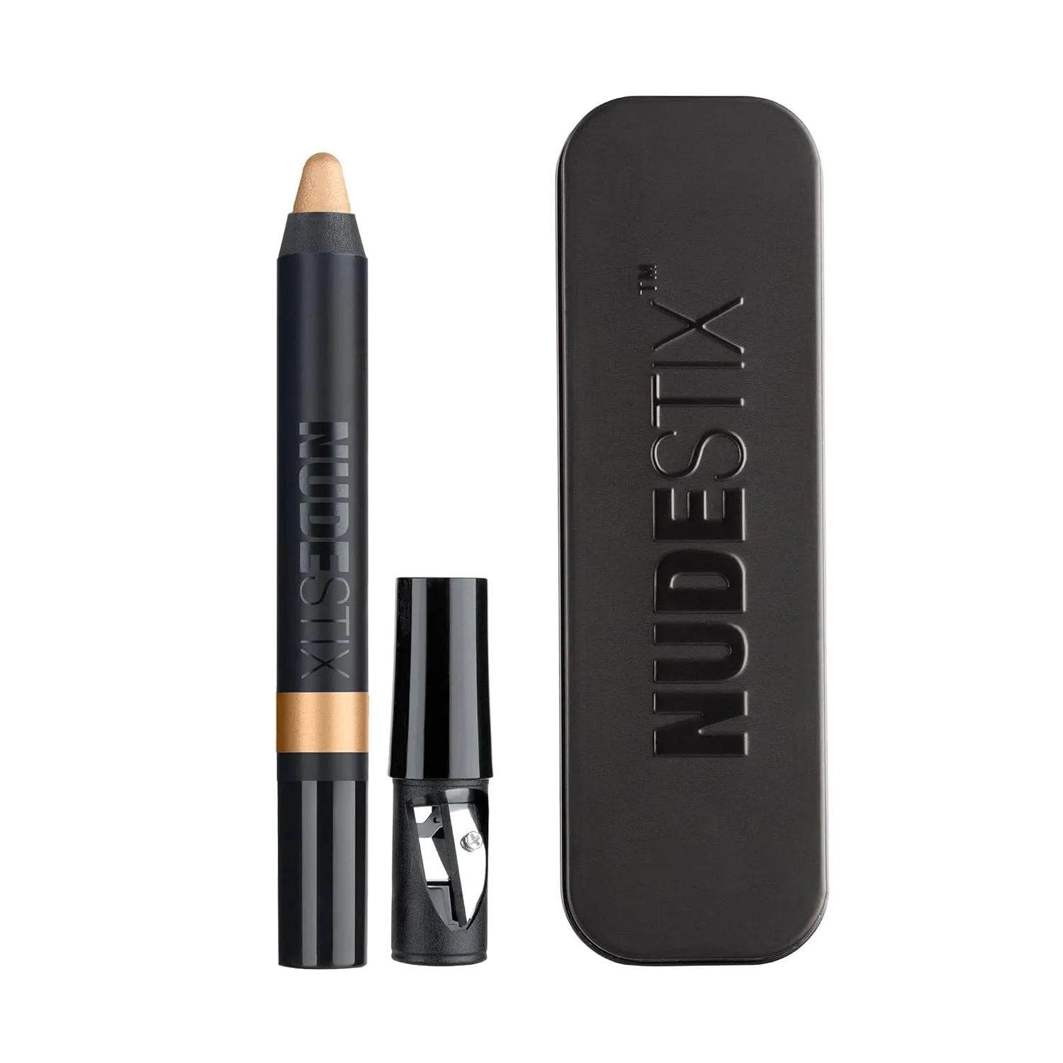 Nudestix Magnetic Luminous Eye Color Pencil, Eyeshadow   Eyeliner   Eyelid Primer   Highlighter Stick, Satin Finish Cream Makeup, Long Lasting, Waterproof