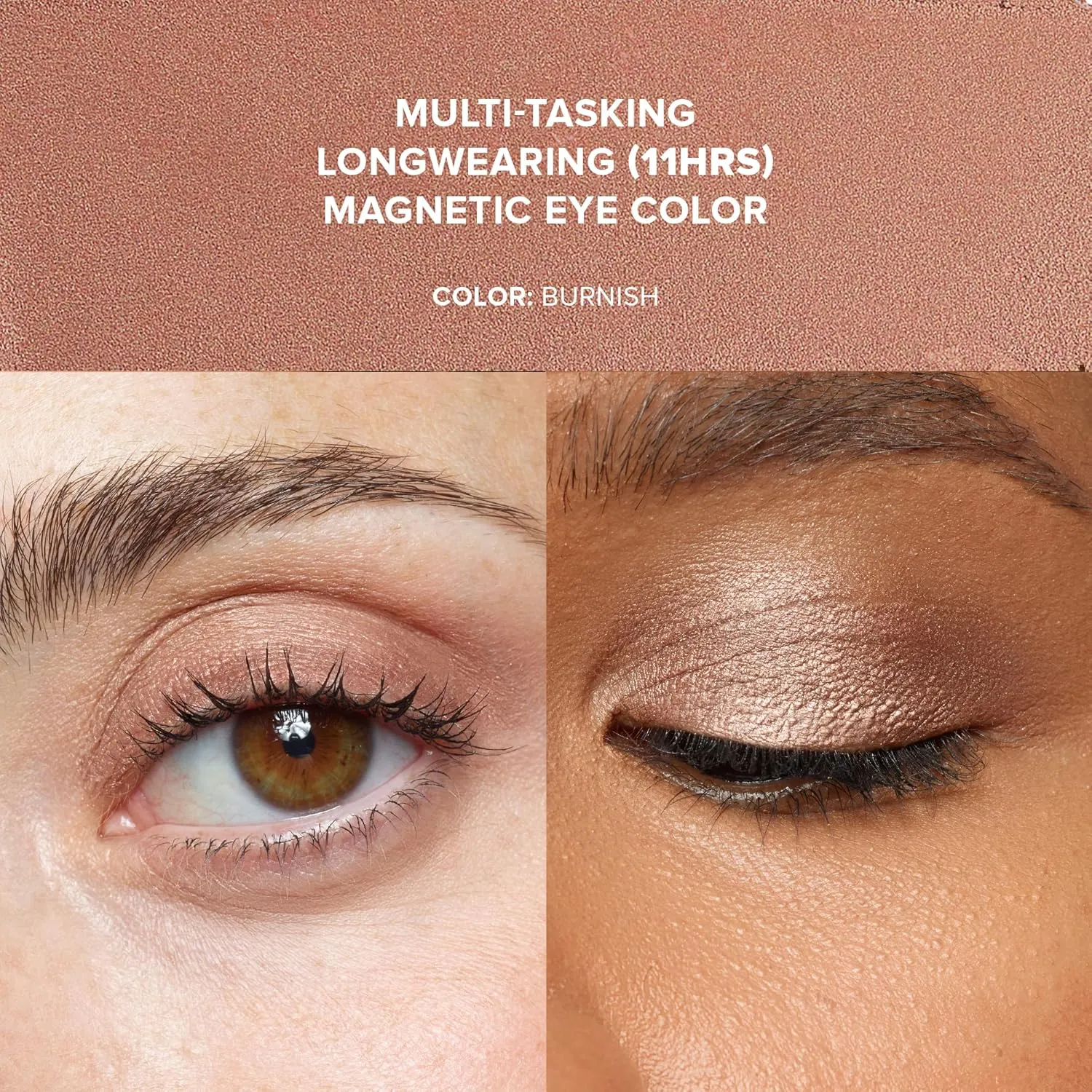 Nudestix Magnetic Luminous Eye Color Pencil, Eyeshadow   Eyeliner   Eyelid Primer   Highlighter Stick, Satin Finish Cream Makeup, Long Lasting, Waterproof
