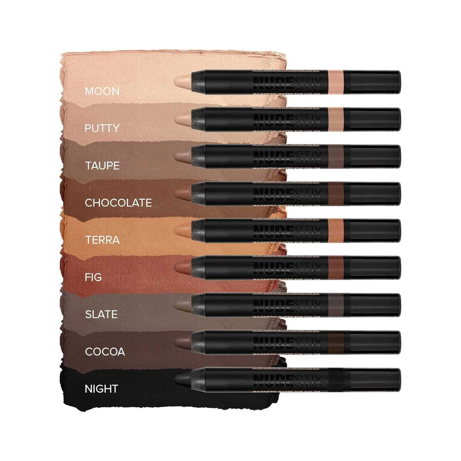 Nudestix Magnetic Matte Eye Color Pencil, Eyeshadow   Eyeliner   Eyelid Primer, Cream Makeup Stick, Long Lasting, Waterproof