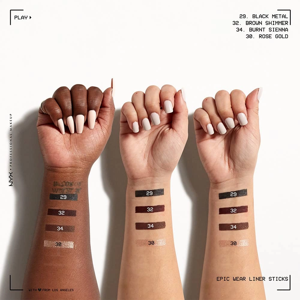NYX PROFESSIONAL MAKEUP Epic Wear Liner Stick, Long-Lasting Eyeliner Pencil - Burnt Sienna