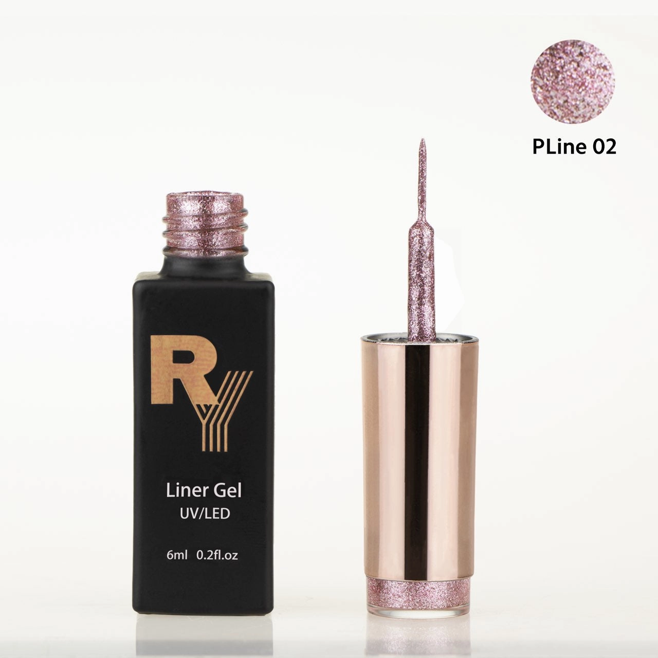 Platinum Glitter Liner Gel 02