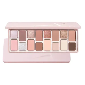 Qianyan 16 Color Eyeshadow Palette, Blendable with Low-Saturation Pink-Brown and Peach Nudes Palette, Sweet Aesthetic Makeup for Daily Office, Date, Parties (#06 Dear)