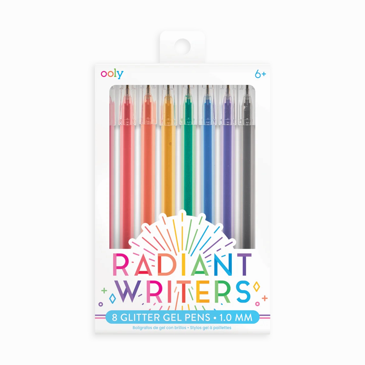 Radiant Writers Glitter Gel Pens - Set of 8