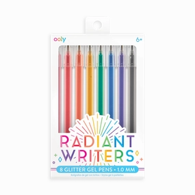 Radiant Writers Glitter Gel Pens - Set of 8