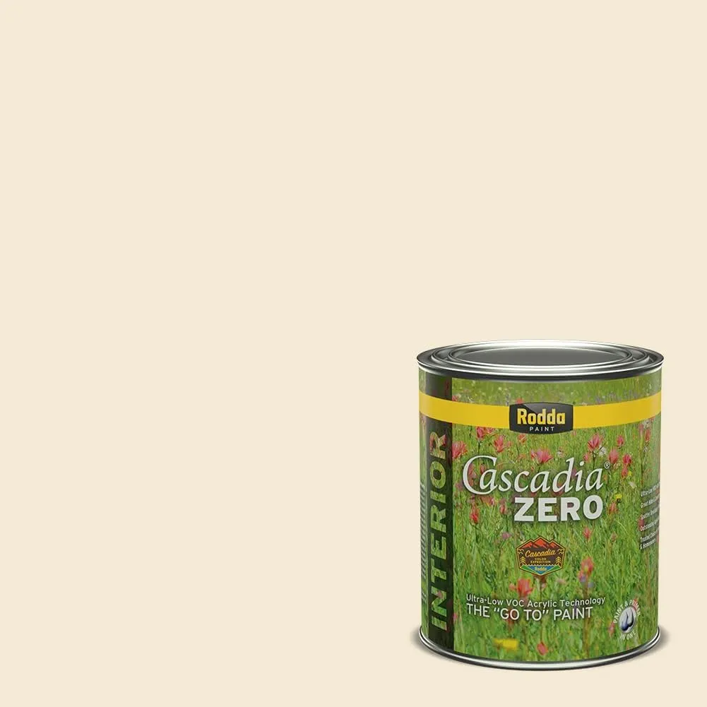 Rodda Paint CASCADIA ZERO Interior Flat Paint & Primer in One, Quart, Haystack