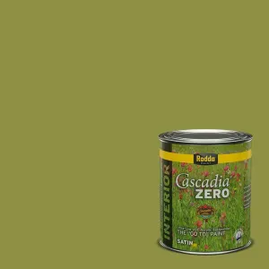 Rodda Paint CASCADIA ZERO Interior Satin Paint & Primer in One, Quart, Martina Olive