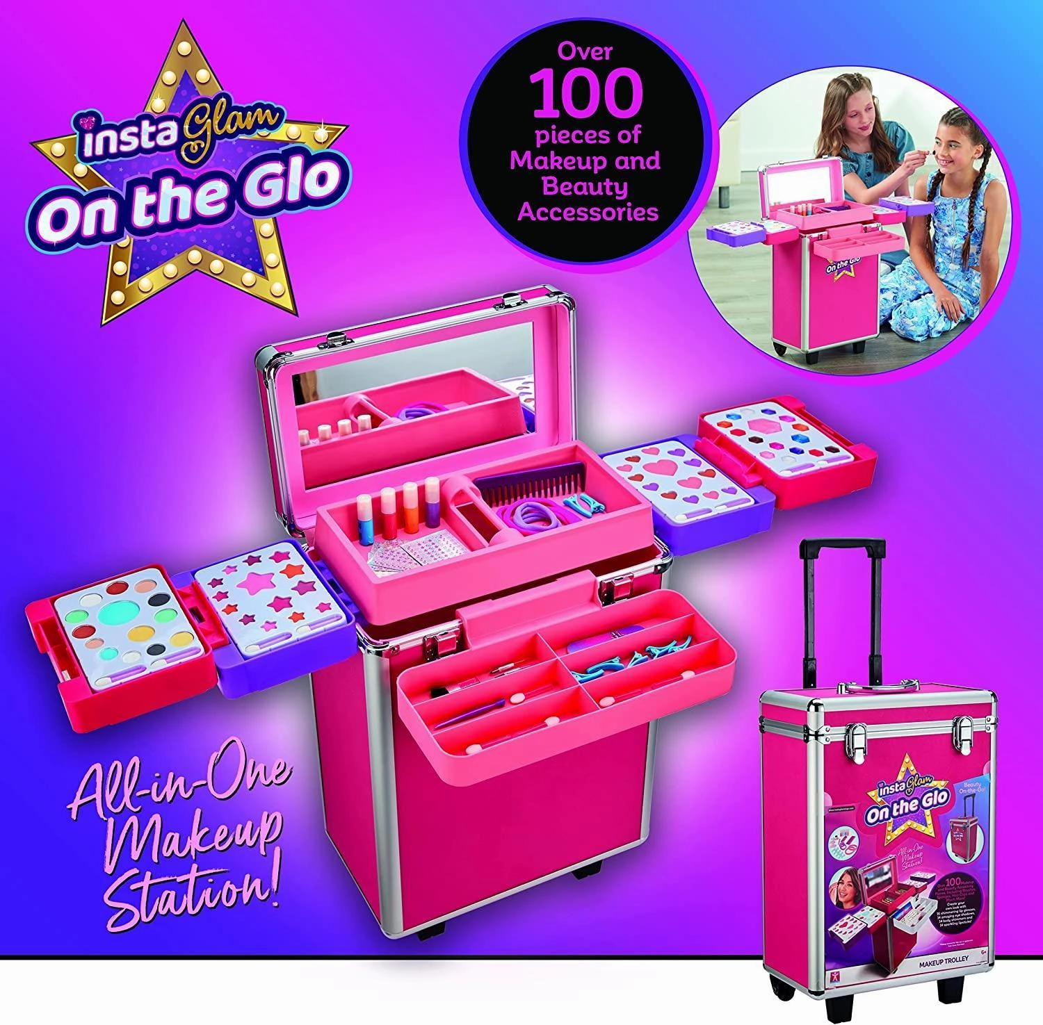 Shimmer 'n Sparkle InstaGlam On the Glo Makeup Trolley