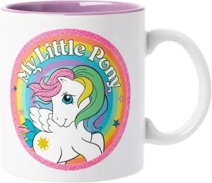Silver Buffalo My Little Pony Glitter Ceramic Mug Featuring Starshine, 20 Ounces