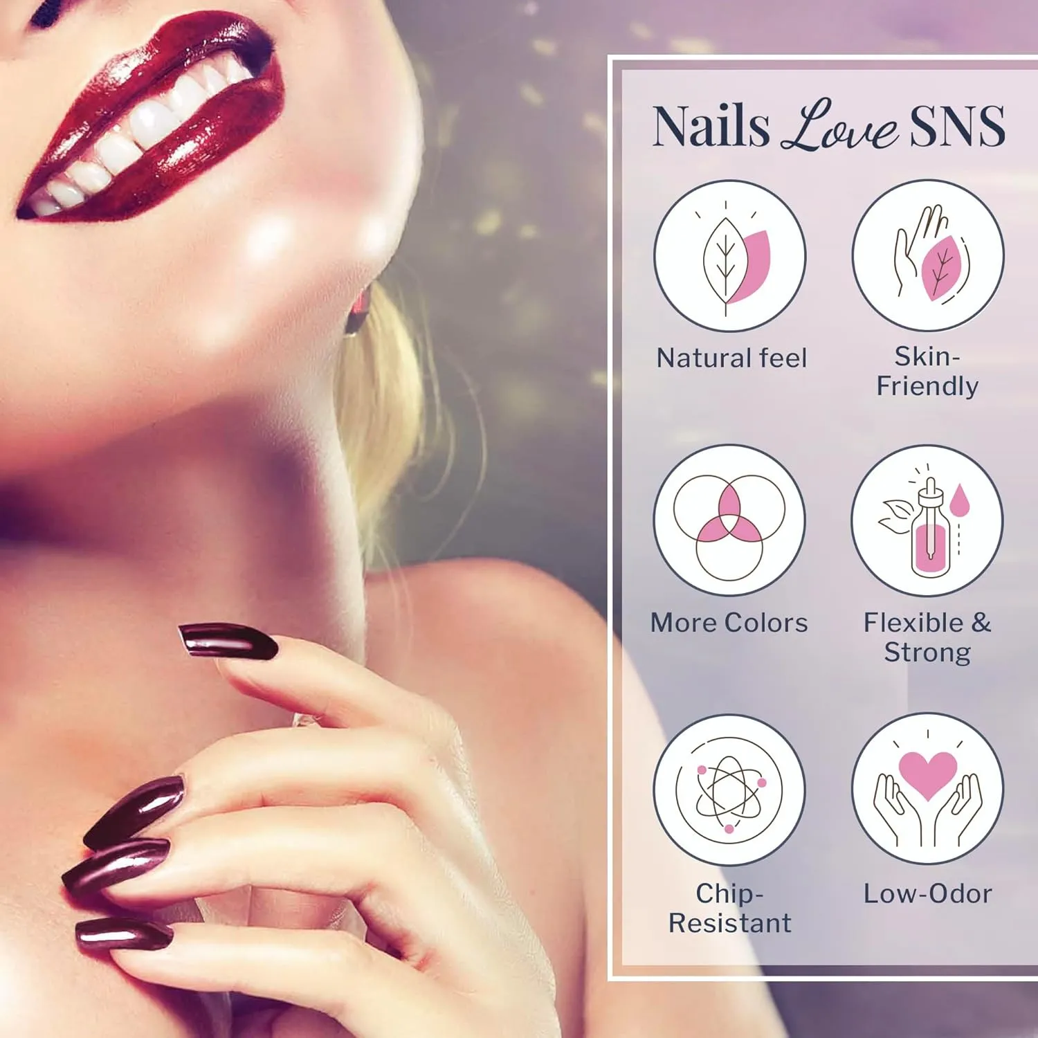 SNS Nail Dip Powder, Gelous Color Dipping Powder - Heart Skips A Beat (Blue), EE12 - Long-Lasting Acrylic Nail Color & Polish Lasts 14 Days - Low-Odor & No UV Lamp - 1 Oz
