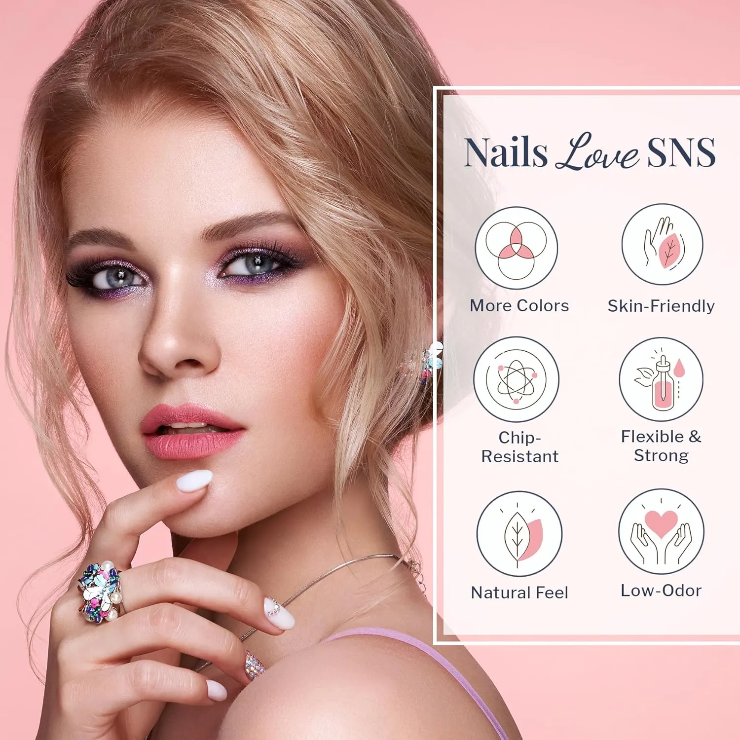 SNS Nail Dip Powder, Gelous Color Dipping Powder - Hot Yoga Pants (Pink/Pastel, Shimmer) - Long-Lasting Acrylic Nail Color & Polish Lasts 14 Days - Low-Odor & No UV Lamp Required - 1.5 Oz