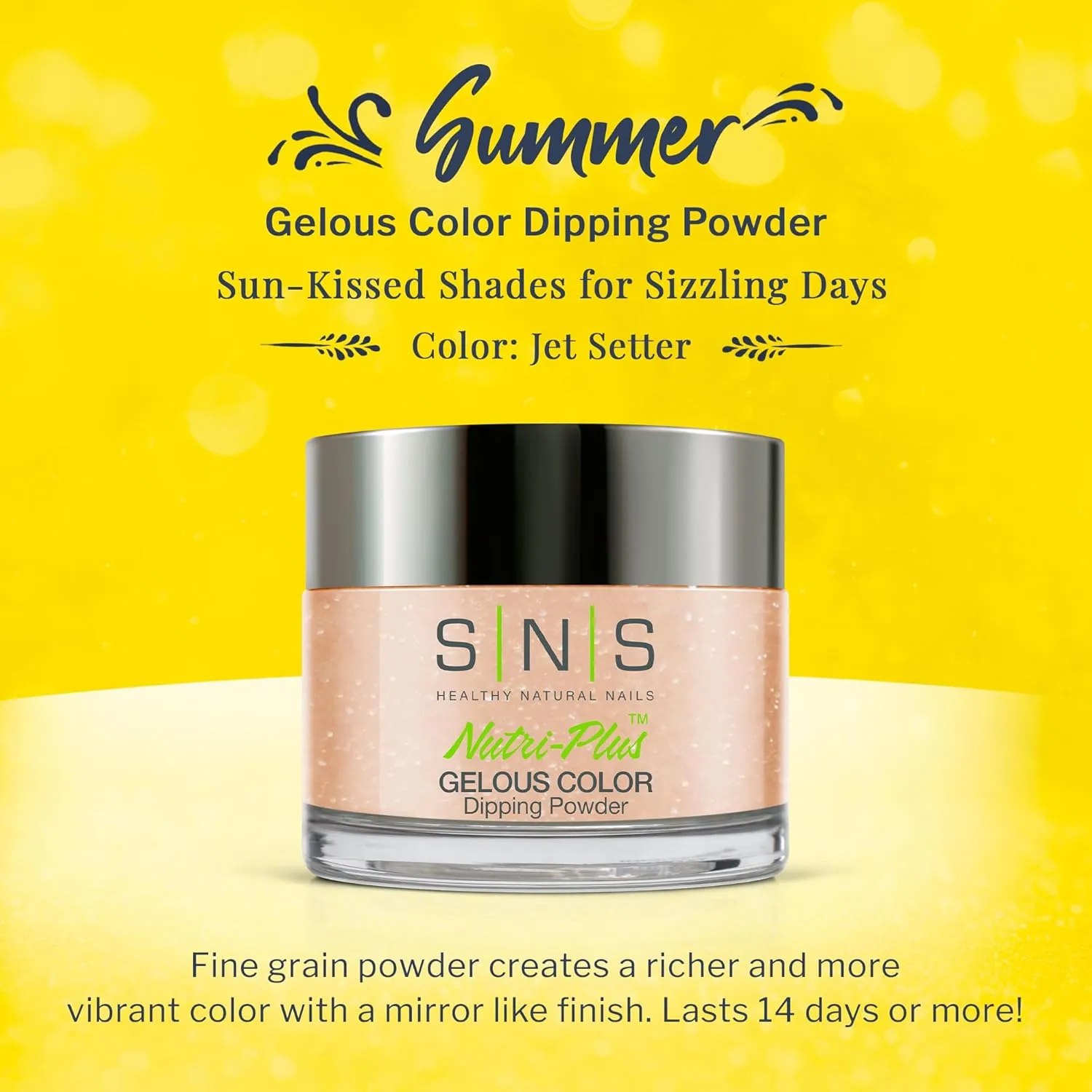 SNS Nail Dip Powder, Gelous Color Dipping Powder - Jet Setter (Natural Nudes/Tan, Cream), SC01 - Long-Lasting Dip Nail Color Lasts 14 Days - Low-Odor & No UV Lamp Required - 1oz