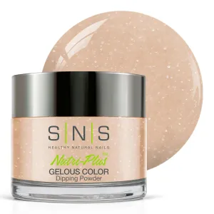 SNS Nail Dip Powder, Gelous Color Dipping Powder - Jet Setter (Natural Nudes/Tan, Cream), SC01 - Long-Lasting Dip Nail Color Lasts 14 Days - Low-Odor & No UV Lamp Required - 1oz