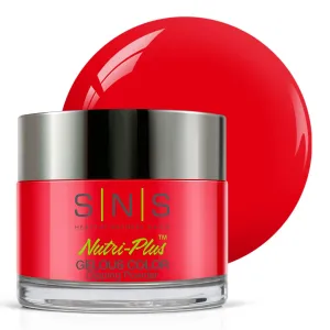 SNS Nail Dip Powder, Gelous Color Dipping Powder - Mandarin Fish (Red/Neon) - Long-Lasting Dip Powders Nail Color Lasts 14 Days - Low-Odor & No UV Lamp Required - 1 oz