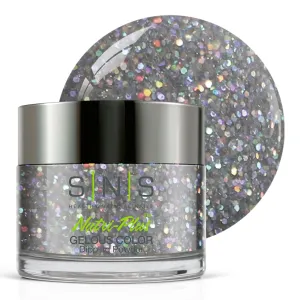 SNS Nail Dip Powder, Gelous Color Dipping Powder - Whistleblower (Metallics/Silver, Glitter), SC18 - Long-Lasting Dip Nail Color Lasts 14 Days - Low-Odor & No UV Lamp Required - 1oz