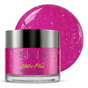 SNS Nail Dip Powder, Gelous Color Dipping Powder - Hey Mayacamas (Pink/Fuchsia, Glitter) - Long-Lasting Dip Nail Color Lasts 14 Days - Low-Odor & No UV Lamp Required - 1oz