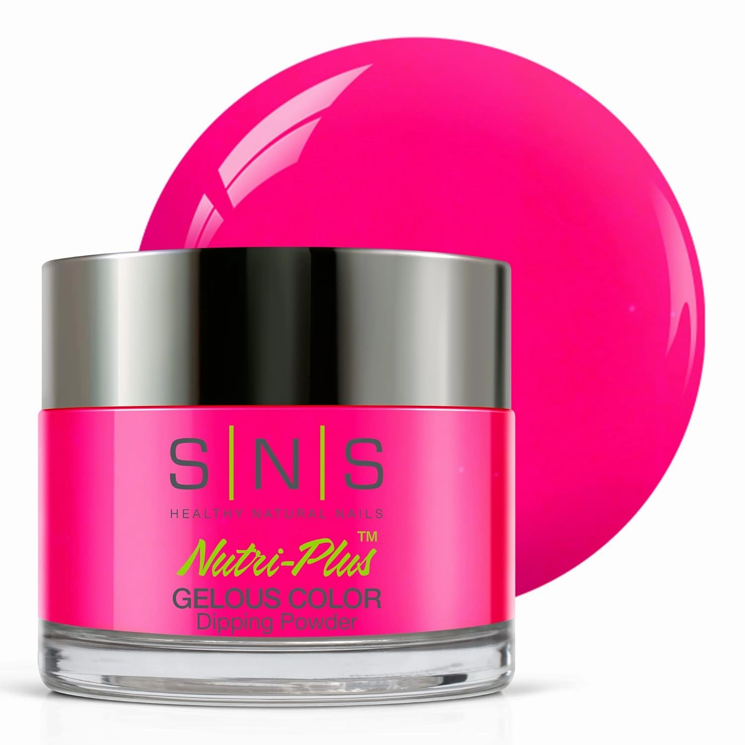 SNS Nail Dip Powder, Gelous Color Dipping Powder - Miracle Garden (Pink/Fuchsia, Cream) - Long-Lasting Dip Nail Color Dip Nail Color Lasts 14 Days - Low Odor & No UV Lamp Needed - 1.5 Oz