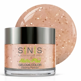 SNS Nail Dip Powder, Gelous Color Dipping Powder - Rose Garland (Natural, Nudes/Pastel, Glitter) - Long-Lasting Acrylic Nail Color & Polish Lasts 14 Days - Odor-Free & No UV Lamp - 1oz