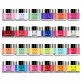 SNS Nails Dip Powder Kit, Gelous Color Dipping Powder Set - Candy Sprinkles Master 24-Piece Set - Long-Lasting Acrylic Nail Color & Polish Lasts 14 Days - Low Odor & No UV Lamp - 1.5 Oz