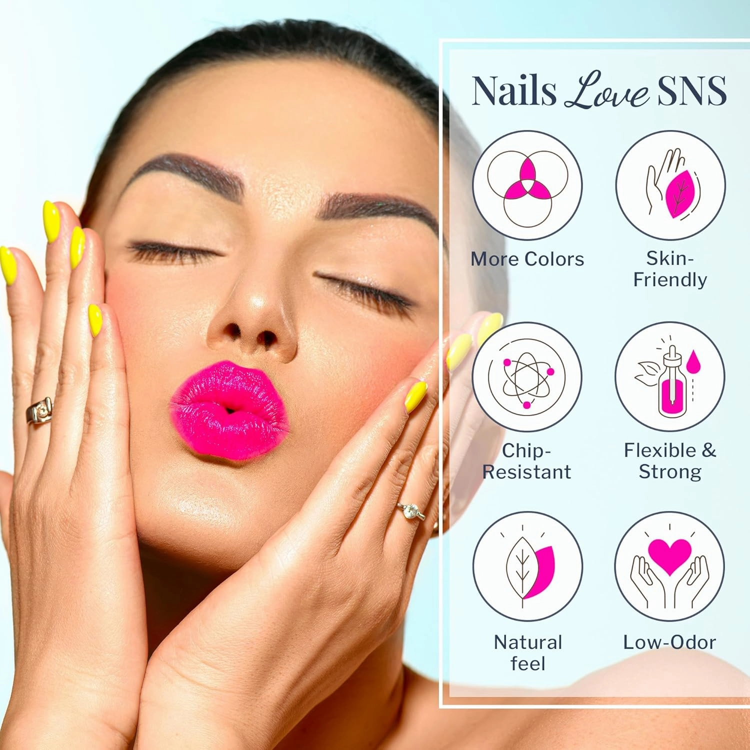 SNS Nails Dip Powder Kit, Gelous Color Dipping Powder Set - Lumi Glam Master 24-Piece Set - Long-Lasting Dip Powders Nail Color Lasts 14 Days - Low-Odor & No UV Lamp Required - 1 oz