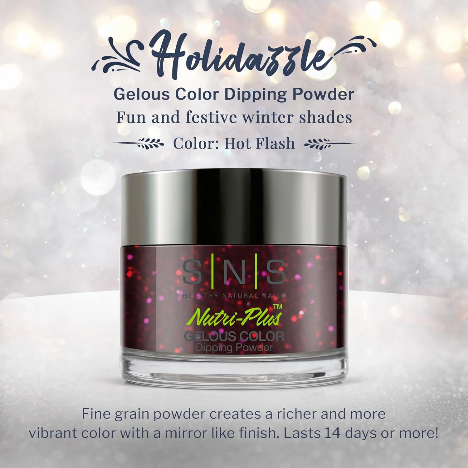 SNS Nails Dipping Powder - Holiday Collection - HC1 (HC01) - Hot Flash - 1OZ