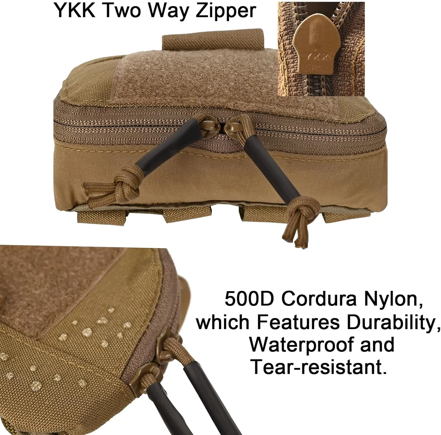 Tactical Molle Admin Pouch Chest Rig Small Molle Chest Pouch Utility MOLLE/Belt Pouch Tactical Vest Pouch Storage Organizer Panel for Tactical Vest 1.75'' Belt Molle Platform