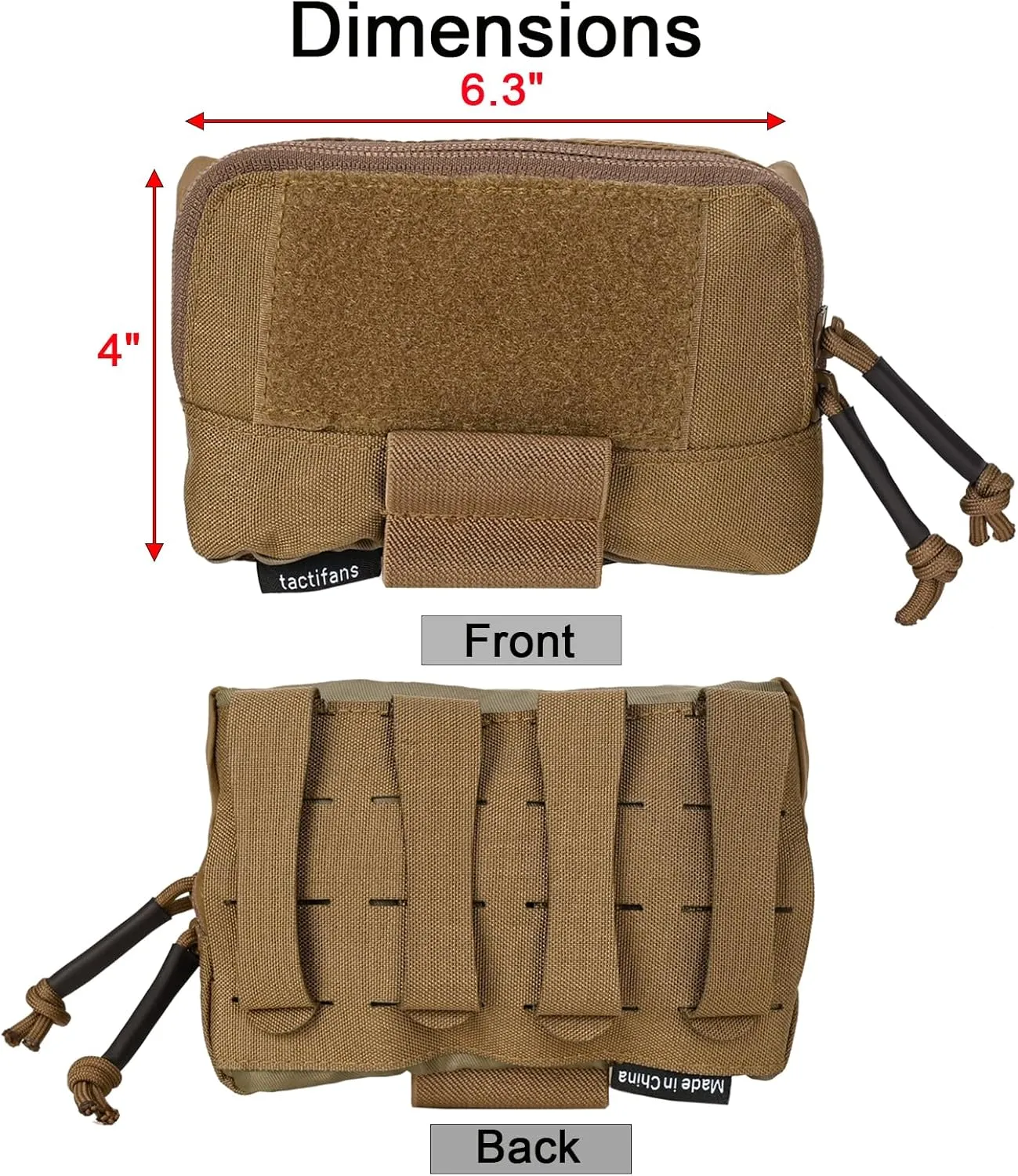 Tactical Molle Admin Pouch Chest Rig Small Molle Chest Pouch Utility MOLLE/Belt Pouch Tactical Vest Pouch Storage Organizer Panel for Tactical Vest 1.75'' Belt Molle Platform