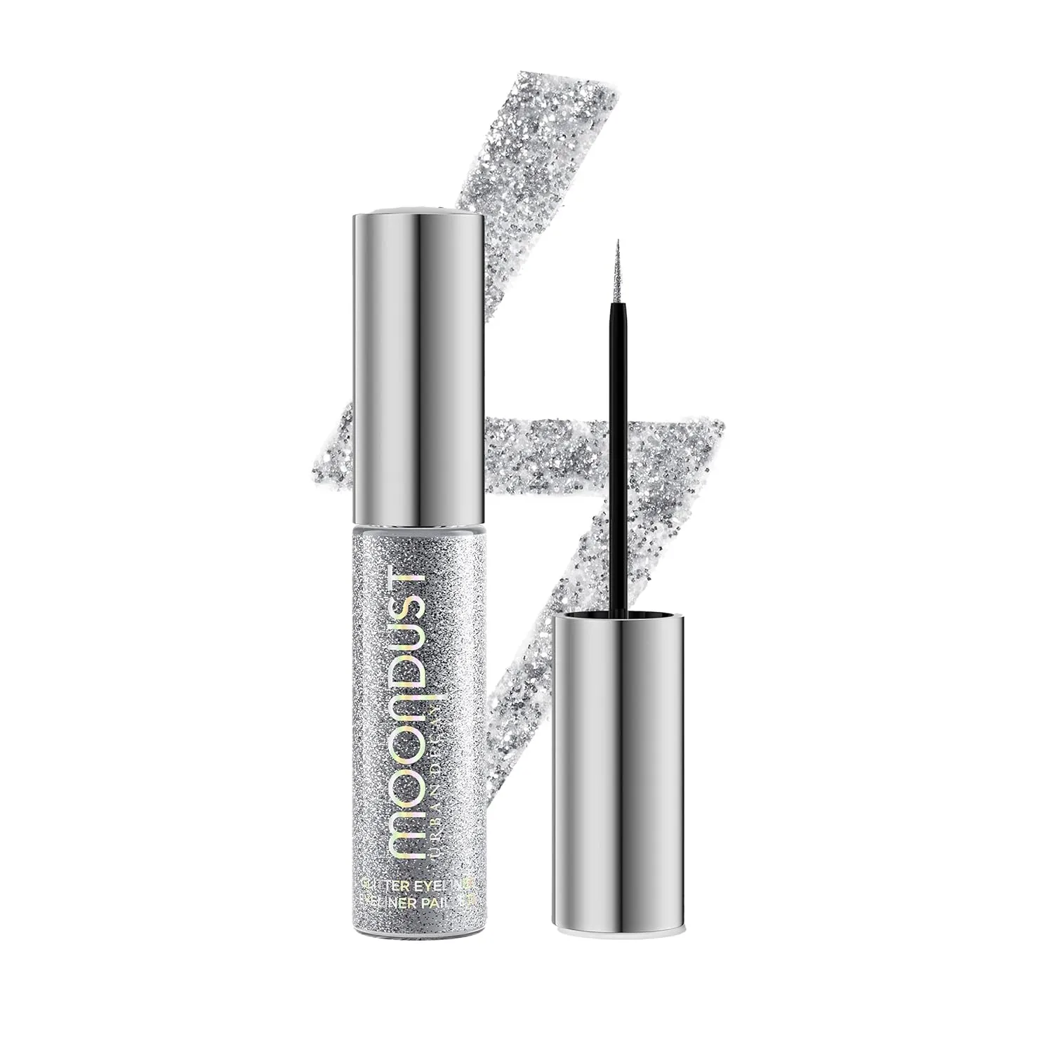 Urban Decay Moondust Liquid Glitter Eyeliner – Longwear Sparkle Liner & Eyeshadow Topper - Quick-Drying, Water-Based Formula – Buildable Shimmer Shades - Vegan Formula