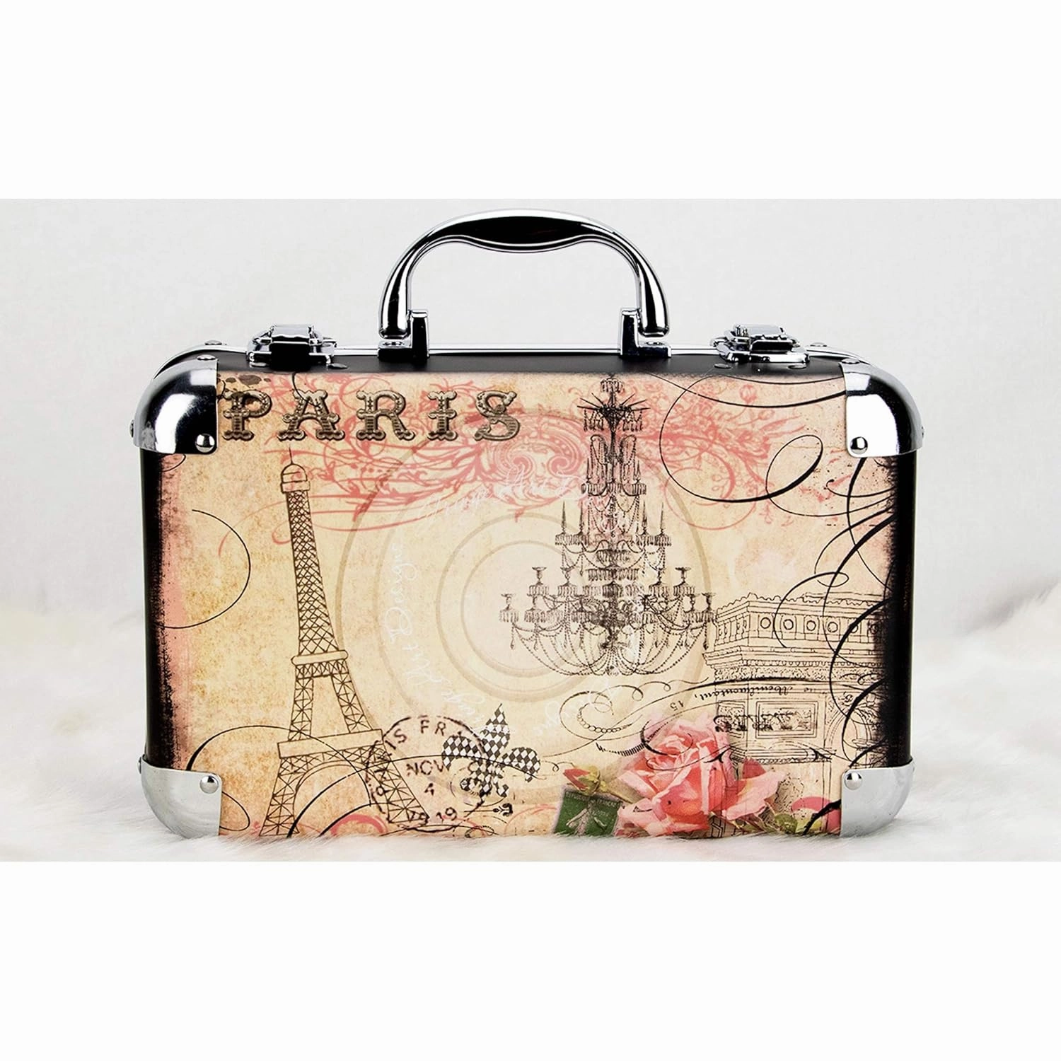 Ver Beauty 61pcs Makeup Gift Set With Extendable Trays and Mirror, Paris Theme