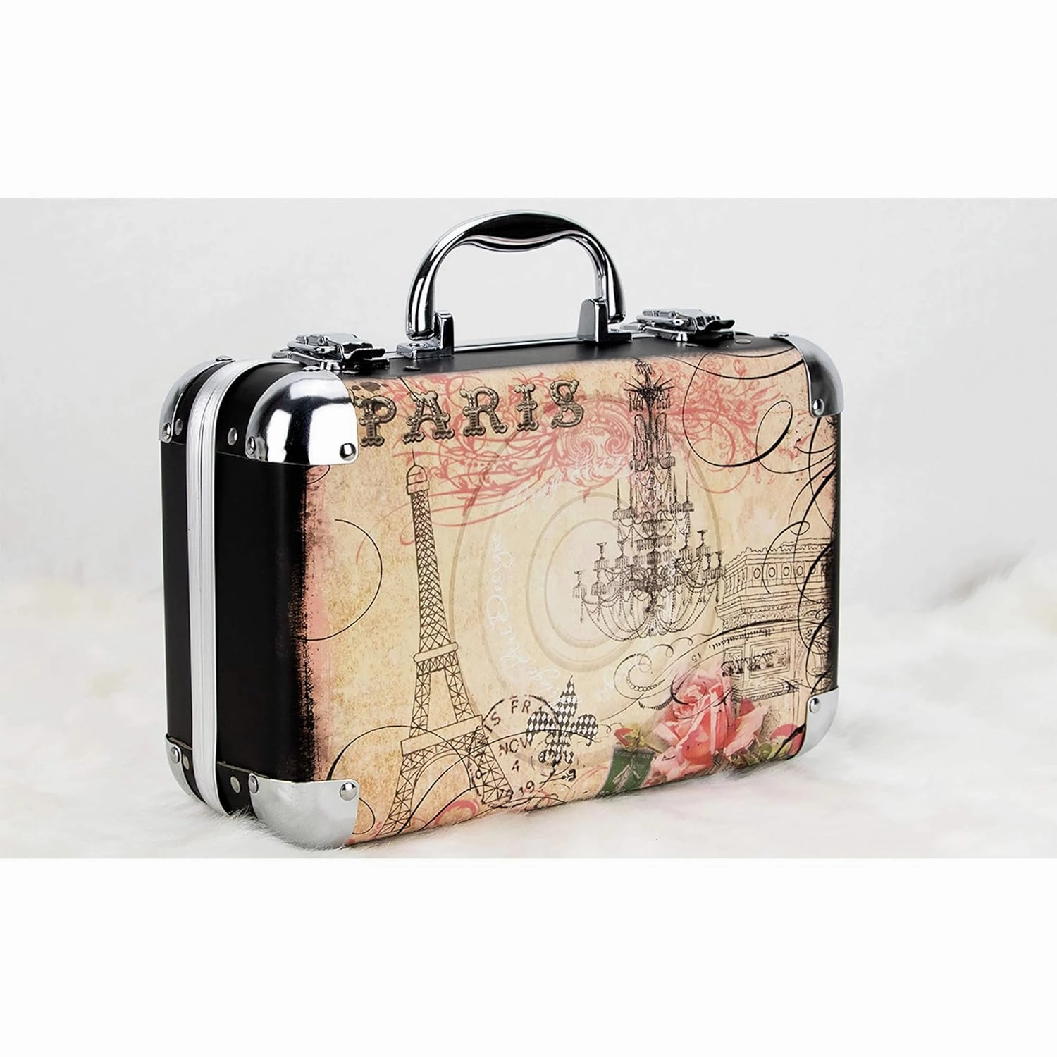 Ver Beauty 61pcs Makeup Gift Set With Extendable Trays and Mirror, Paris Theme