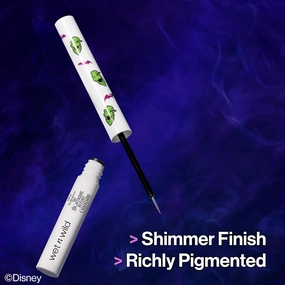 wet n wild Nightmare Before Christmas Liquid Eyeliner, Semi-Sheer Buildable Glitter Formula, Richly Pigmented Color, Flexible Precision Brush for Easy Application, Cruelty-Free - Dare to Play